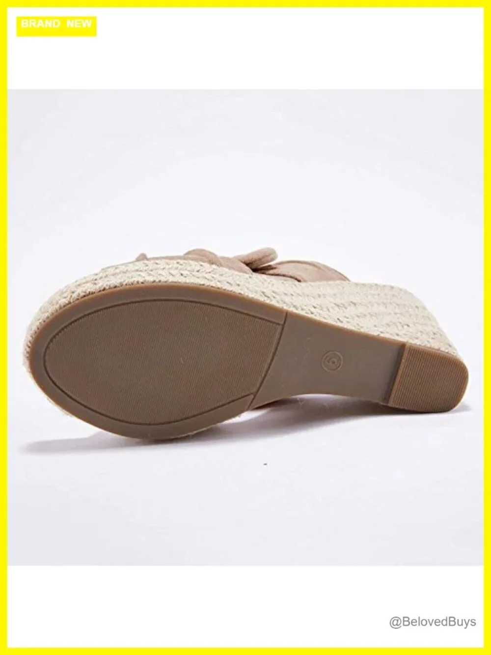 Wedge Espadrilles Sandals Platform Slip on Bow Knot Mules Shoes Faux Suede